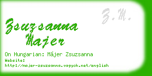 zsuzsanna majer business card